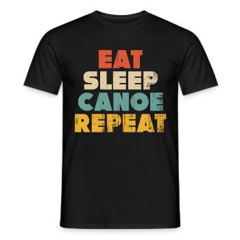 canoë - T-shirt homme - noir - Devant - AI Model Male 178 light (178cm)