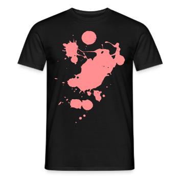 Farbklecks7 - T-shirt homme - noir - Devant - AI Model Male 178 light (178cm)