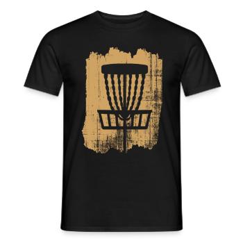 disc Golf - T-shirt homme - noir - Devant - AI Model Male 178 light (178cm)