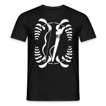 Arc de couronne de Laurier tirer arc à cheval - T-shirt homme - noir - Devant - AI Model Male 178 light (178cm)