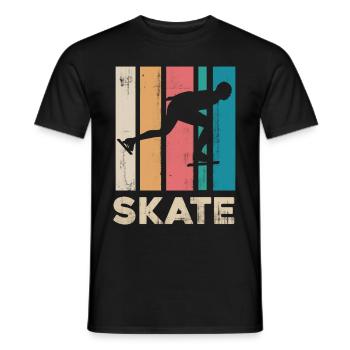 Patinage sur glace - T-shirt homme - noir - Devant - AI Model Male 178 light (178cm)