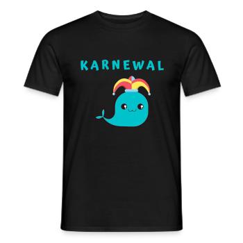 Karnewal Wal - Männer T-Shirt - Schwarz - Vorne - AI Model Male 178 light (178cm)