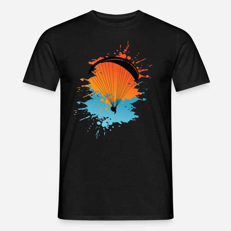 Paragleiter paragleiten farbexplosion - Männer T-Shirt - Schwarz