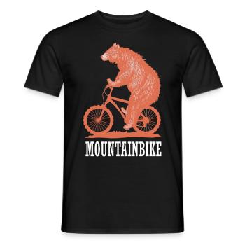 vélo de montagne - T-shirt homme - noir - Devant - AI Model Male 178 light (178cm)