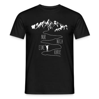 Randonnée alpinisme montagnes nature pics - T-shirt homme - noir - Devant - AI Model Male 178 light (178cm)