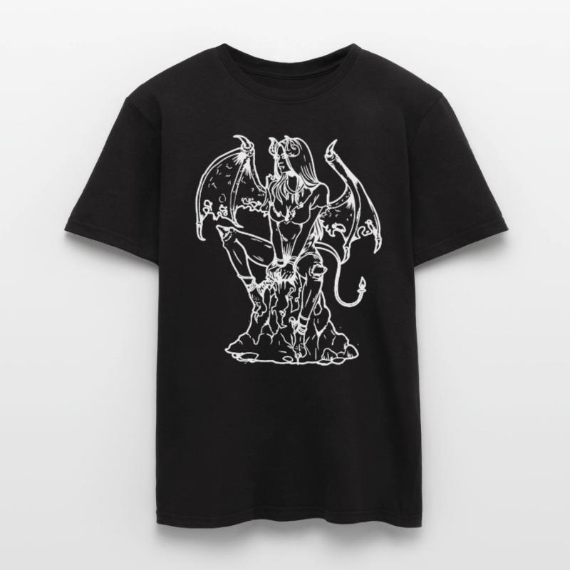 Demon Satan Devil Devil Hell Devil Woman Dark Men’s T-shirt