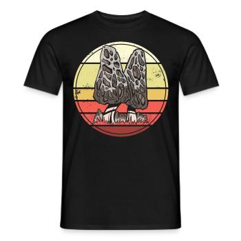 Pilzsammler Pilz Pilze - Männer T-Shirt - Schwarz - Vorne - AI Model Male 178 light (178cm)