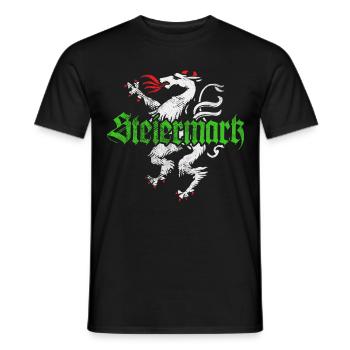 Steiermark Bekleidung Steirischer Panther - Männer T-Shirt - Schwarz - Vorne - AI Model Male 178 light (178cm)