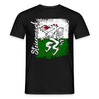 Steiermark - Männer T-Shirt - Schwarz - Vorne - AI Model Male 178 light (178cm)