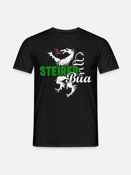 Steirerbua Steirer Bua Steiermark Steirabua - Männer T-Shirt - Schwarz