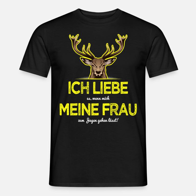 Jäger Sprüche - Männer T-Shirt - Schwarz