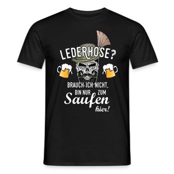 Saufen Bier trinken Sprüche Bayern Bua - Männer T-Shirt - Schwarz - Vorne - AI Model Male 178 light (178cm)