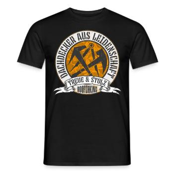 Dachdecker Shirt - Männer T-Shirt - Schwarz - Vorne - AI Model Male 178 light (178cm)