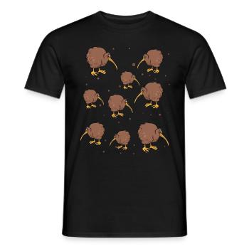 Kiwivögel I Kiwi-Vogel-Liebhaber I - Männer T-Shirt - Schwarz - Vorne - AI Model Male 178 light (178cm)