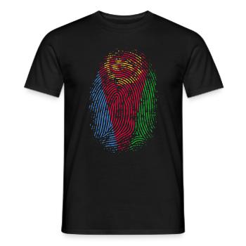 TEAM ERITREA - Männer T-Shirt - Schwarz - Vorne - AI Model Male 178 light (178cm)