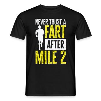 Jogger Runner Marathon Jogging Ski de fond - T-shirt homme - noir - Devant - AI Model Male 178 light (178cm)