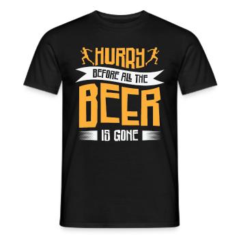 Jogger Runner Marathon Jogging Ski de fond - T-shirt homme - noir - Devant - AI Model Male 178 light (178cm)