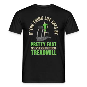 Jogger Runner Marathon Jogging Ski de fond - T-shirt homme - noir - Devant - AI Model Male 178 light (178cm)