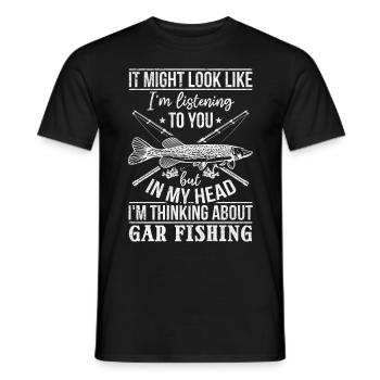 Il peut sembler que je t'écoute - T-shirt homme - noir - Devant - AI Model Male 178 light (178cm)