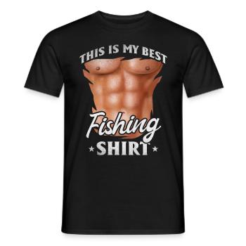 C'est ma meilleure chemise de pêche pêcheur pêche drôle - T-shirt homme - noir - Devant - AI Model Male 178 light (178cm)