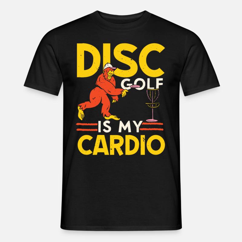 Scheibengolf ist mein Kardiotraining Freizeit-Werf - Männer T-Shirt - Schwarz