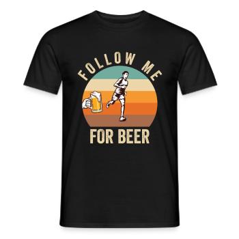 Jogger Runner Marathon Jogging Ski de fond - T-shirt homme - noir - Devant - AI Model Male 178 light (178cm)