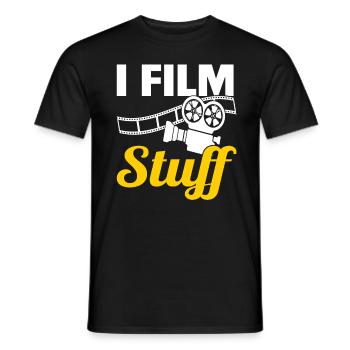 Director Filmmaker Feature Film Film - Men's T-Shirt - black - Front - AI Model Male 178 light (178cm)