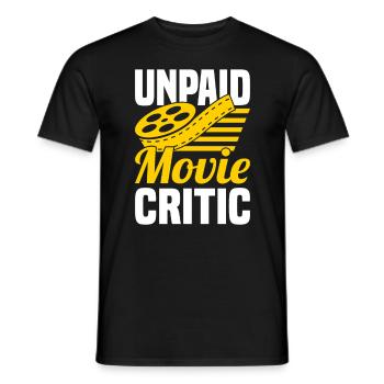 Film Critic Film Review Feature Film Film - Men's T-Shirt - black - Front - AI Model Male 178 light (178cm)