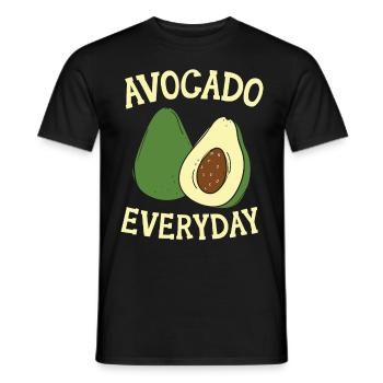 Avocado Jeden Tag Avocado-Liebhaber Guac Guacamole - Männer T-Shirt - Schwarz - Vorne - AI Model Male 178 light (178cm)