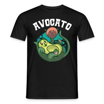Avocato Avocado-Liebhaberin Guac Guacamole Keto Ka - Männer T-Shirt - Schwarz - Vorne - AI Model Male 178 light (178cm)