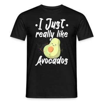 Ich mag Avocados einfach sehr Guac Guacamole Keto - Männer T-Shirt - Schwarz - Vorne - AI Model Male 178 light (178cm)