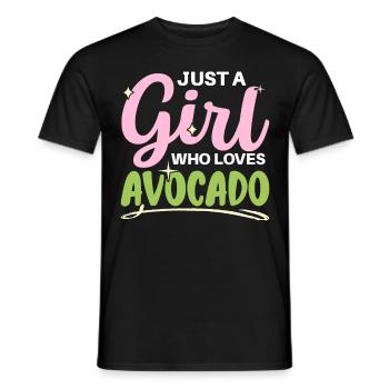 Nur ein Mädchen, das Avocado liebt Liebhaber Guaca - Männer T-Shirt - Schwarz - Vorne - AI Model Male 178 light (178cm)