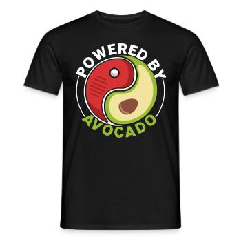 Angetrieben von Avocado Guac Guacamole Avocado-Lie - Männer T-Shirt - Schwarz - Vorne - AI Model Male 178 light (178cm)