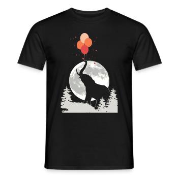 Elefantenliebhaber Wildtier Tier Safari Zookeeper - Männer T-Shirt - Schwarz - Vorne - AI Model Male 178 light (178cm)