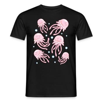 Jellyfish Lover Quallen Quallen Quallen Quallen - Männer T-Shirt - Schwarz - Vorne - AI Model Male 178 light (178cm)