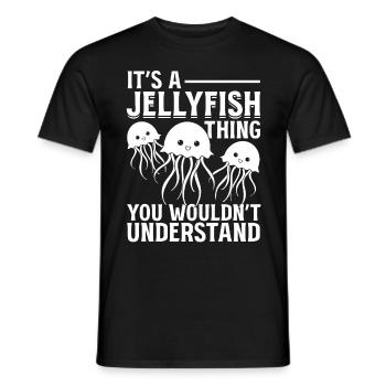 C’est une chose de méduse que vous ne comprenez pas - T-shirt homme - noir - Devant - AI Model Male 178 light (178cm)