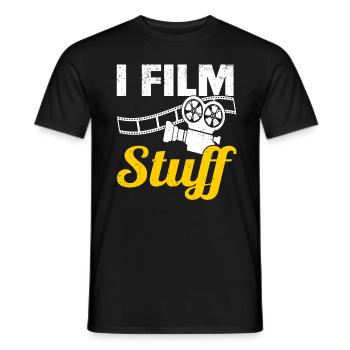 Regisseur Filmemacher Spielfilm Film - Männer T-Shirt - Schwarz - Vorne - AI Model Male 178 light (178cm)