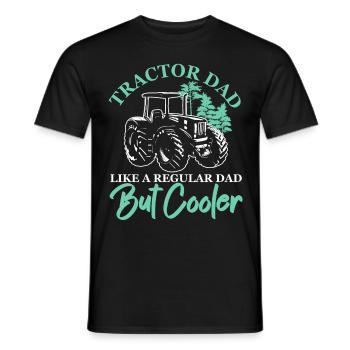 Père tracteur Comme un père normal, mais plus cool - T-shirt homme - noir - Devant - AI Model Male 178 light (178cm)