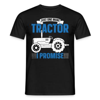 Nur noch einen Traktor verspreche ich Bauernhof Ba - Männer T-Shirt - Schwarz - Vorne - AI Model Male 178 light (178cm)