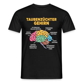 Taubenzüchter - Männer T-Shirt - Schwarz - Vorne - AI Model Male 178 light (178cm)