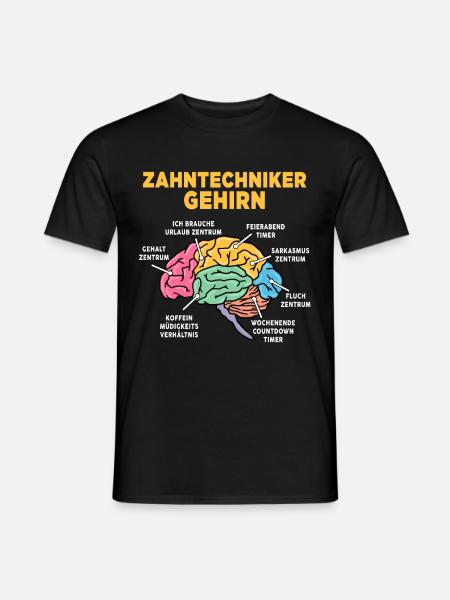 Zahntechniker - Männer T-Shirt - Schwarz