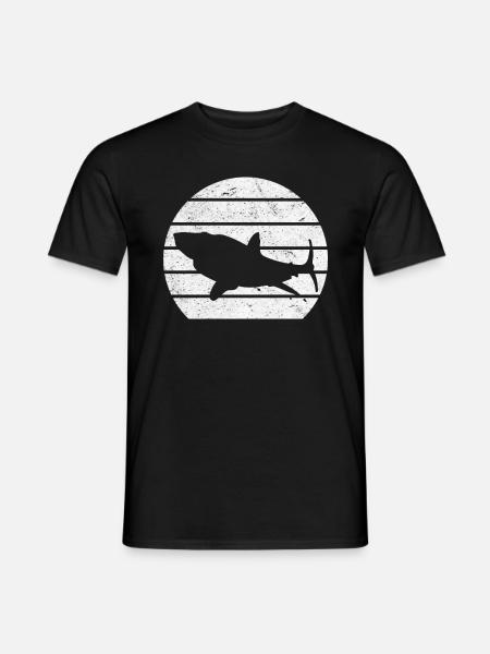 Hai Fisch Hai-Liebhaber Großer weißer Hai - Männer T-Shirt - Schwarz