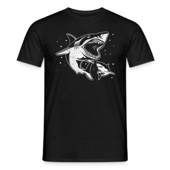 Sharkfish Shark Fish Shark Lover Great White - Men's T-Shirt - black - Front - AI Model Male 178 light (178cm)