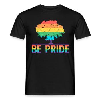 Be Pride Tree - LGBT Gay Pride Month Community - Männer T-Shirt - Schwarz - Vorne - AI Model Male 178 light (178cm)