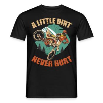Dirt Bike Motorrad Motocross Biker - Männer T-Shirt - Schwarz - Vorne - AI Model Male 178 light (178cm)