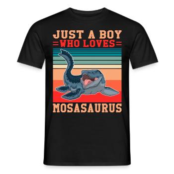 Biologiste marin Mosasaurus Time Dinosaures - T-shirt homme - noir - Devant - AI Model Male 178 light (178cm)