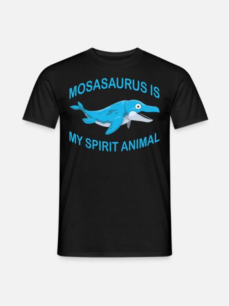Meeresbiologe Mosasaurus Uhrzeit Dinosaurier - Männer T-Shirt - Schwarz