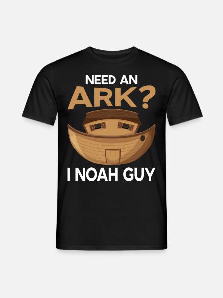 Arche Arche Noah Bibel Noahs Ark Tiere - Männer T-Shirt - Schwarz