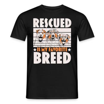 Animal Care Animal Rescuers Animal Rights - Men's T-Shirt - black - Front - AI Model Male 178 light (178cm)