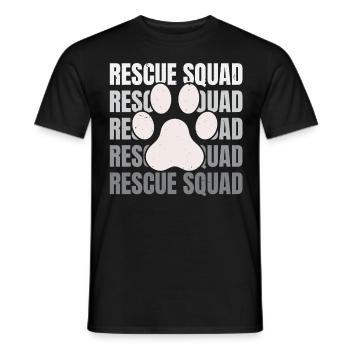 Équipe de sauvetage Animal Rescuer Défenseur des droits des animaux - T-shirt homme - noir - Devant - AI Model Male 178 light (178cm)